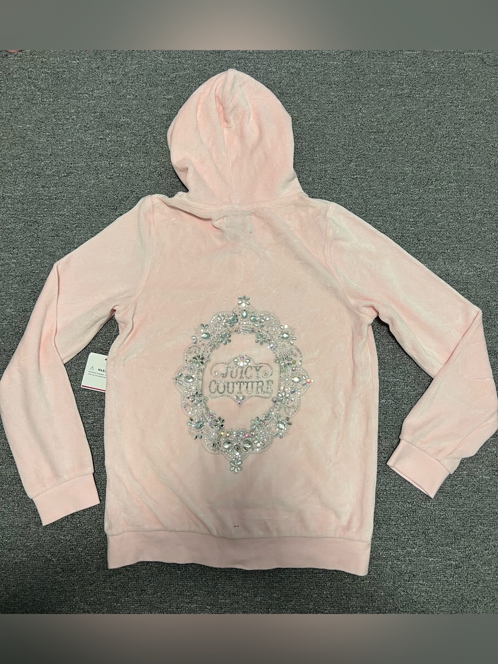 Girl’s Juicy Couture Light Pink Velour Hoodie 12T